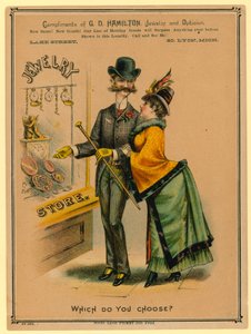 ¿Cuál eliges? Anuncio para Joyería de American School