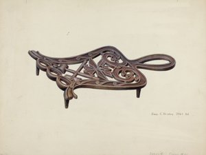 Soporte de plancha de Amos C. Brinton