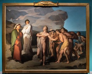Dante y Casella de Amos Cassioli