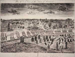 Vista de la ciudad de Concord de Amos Doolittle