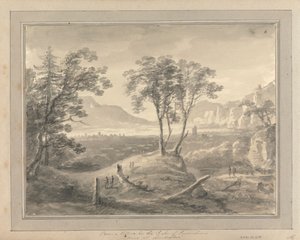 Vistas en Inglaterra, Escocia y Gales: De un cuadro de la casa del duque de Devonshire en Londesbro