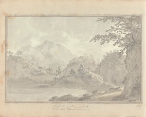 Vistas en Inglaterra, Escocia y Gales: Recorrido por Escocia; Loch van-a-char, con la montaña llamada Benvenue de Amos Green
