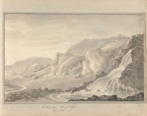 Vistas en Inglaterra, Escocia y Gales: Ventnor Cove, Isla de Wight, julio de 1804 de Amos Green