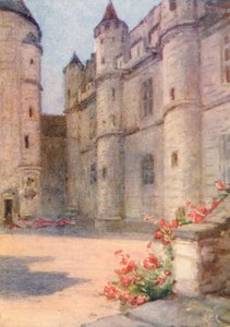 Chateau Royal, Loches (litografía en color) de Amy B. Atkinson