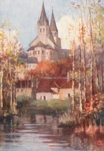 Saint Ours, Loches (litografía en color)