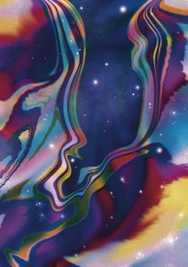 Rostros cósmicos etéreos de Amy Louise Baker