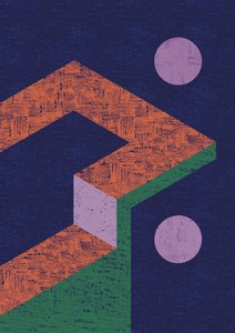 Ilusión óptica geométrica moderna de Amy Louise Baker