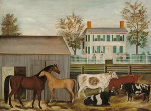 El corral, finales del siglo XIX de Amzi Emmons Zeliff