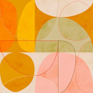 Amarillo curry de mediados de siglo, tono rosado, primavera 2