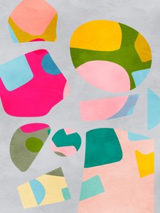 Recorte minimalista y colorido