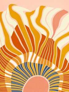 Rainbow Plus Shapes  Azul mostaza 12 de Ana Rut Bre