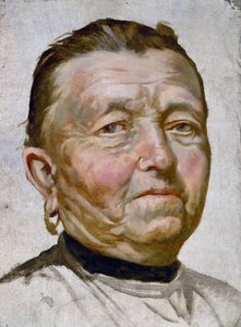 Rostro de mujer (óleo sobre lienzo) de Anacleto Laretto