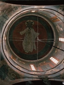 Jehová. Pintura en la cúpula de la Catedral del Arcángel Miguel del Kremlin de Moscú, 1652-1666