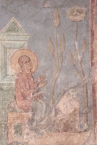 Santa Ana rezando, siglo XII de Ancient Russian frescos