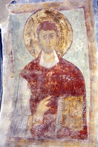 San Pantaleón Panteleimon de Ancient Russian frescos