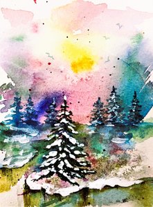 Un bosque invernal lleno de vida de Anda Bieza