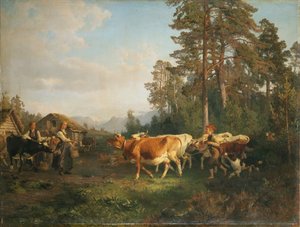 Paisaje con vacas