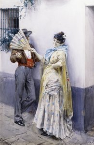 Coqueteo, 1885 de Anders Leonard Zorn