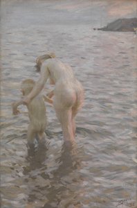 Con la madre de Anders Leonard Zorn