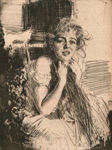 Retrato de Mlle Emma Rassmussen, 1904, 1906 de Anders Leonard Zorn