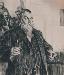 El brindis, 1890s, 1946 de Anders Leonard Zorn