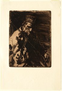 Violinista de aldea de Anders Leonard Zorn
