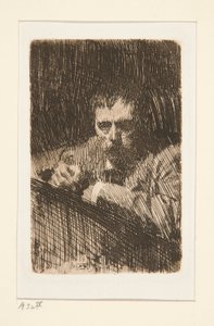 Un pintor-grabador (autorretrato) de Anders Leonard Zorn