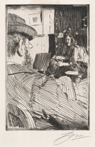 Albert Besnard y su modelo de Anders Leonard Zorn