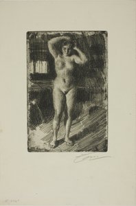Anna peinándose de Anders Leonard Zorn