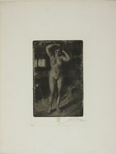 Anna peinándose de Anders Leonard Zorn