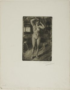 Anna Peinándose de Anders Leonard Zorn
