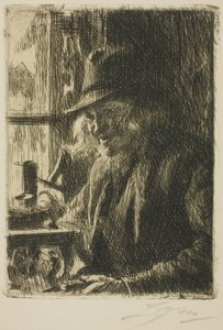 Bosl Anders, relojero en Mora de Anders Leonard Zorn