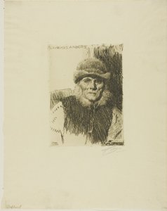 Campesino de Dalecarlia (Lavards Anders) de Anders Leonard Zorn