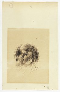 Cabeza de niña de Anders Zorn