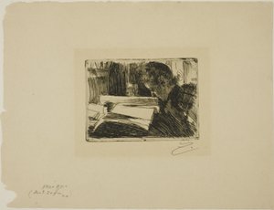 Dama leyendo (Sra. Zorn) de Anders Leonard Zorn