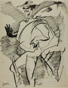 Hombre con caballo de Anders Zorn