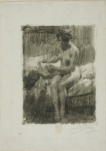 Modelo leyendo de Anders Leonard Zorn