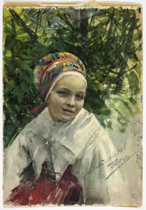 Retrato de una niña de Anders Leonard Zorn