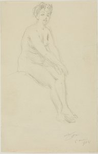 Desnudo femenino sentado de Anders Leonard Zorn