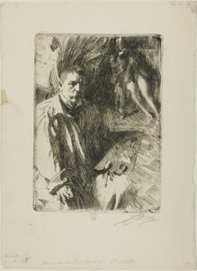 Autorretrato con modelo II de Anders Leonard Zorn