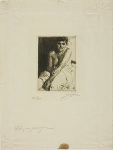 Modelo sentada de Anders Leonard Zorn