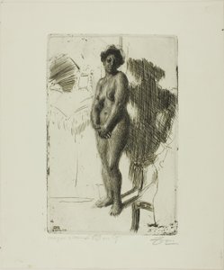 Negro de pie de Anders Leonard Zorn