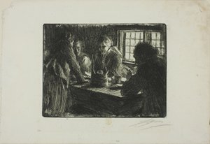 La criada de la novia de Anders Zorn
