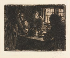 la doncella de la novia de Anders Leonard Zorn