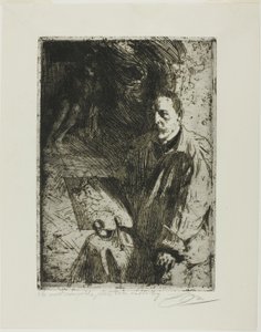 Zorn y su modelo de Anders Leonard Zorn