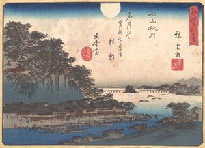 Luna de otoño en Ishiyama, 1857