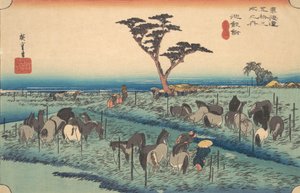 Chiriu, Estación No. 40, ca. 1834 de Ando Hiroshige