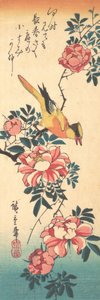 Lavandera Gris Oriental y Rosa de Ando Hiroshige