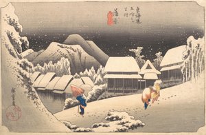 Nieve vespertina, 1797-1861 de Ando Hiroshige