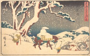 Gyosho Tokaido: Ishikushi, ca. 1842